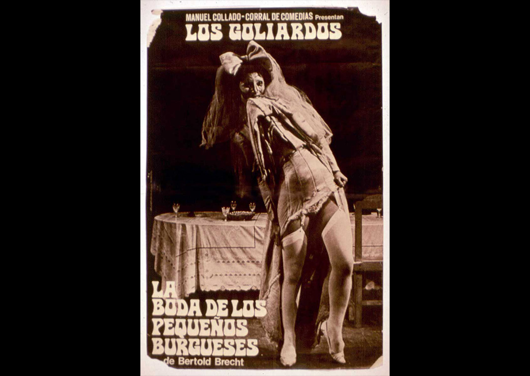 La boda de los pequeños burgueses, por Los Goliardos. Cartel. Procedencia: CDAEM. 