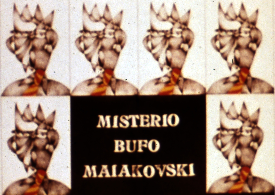 Misterio bufo, de Maiakovski, por Teloncillo. Cartel. Procedencia: CDAEM.