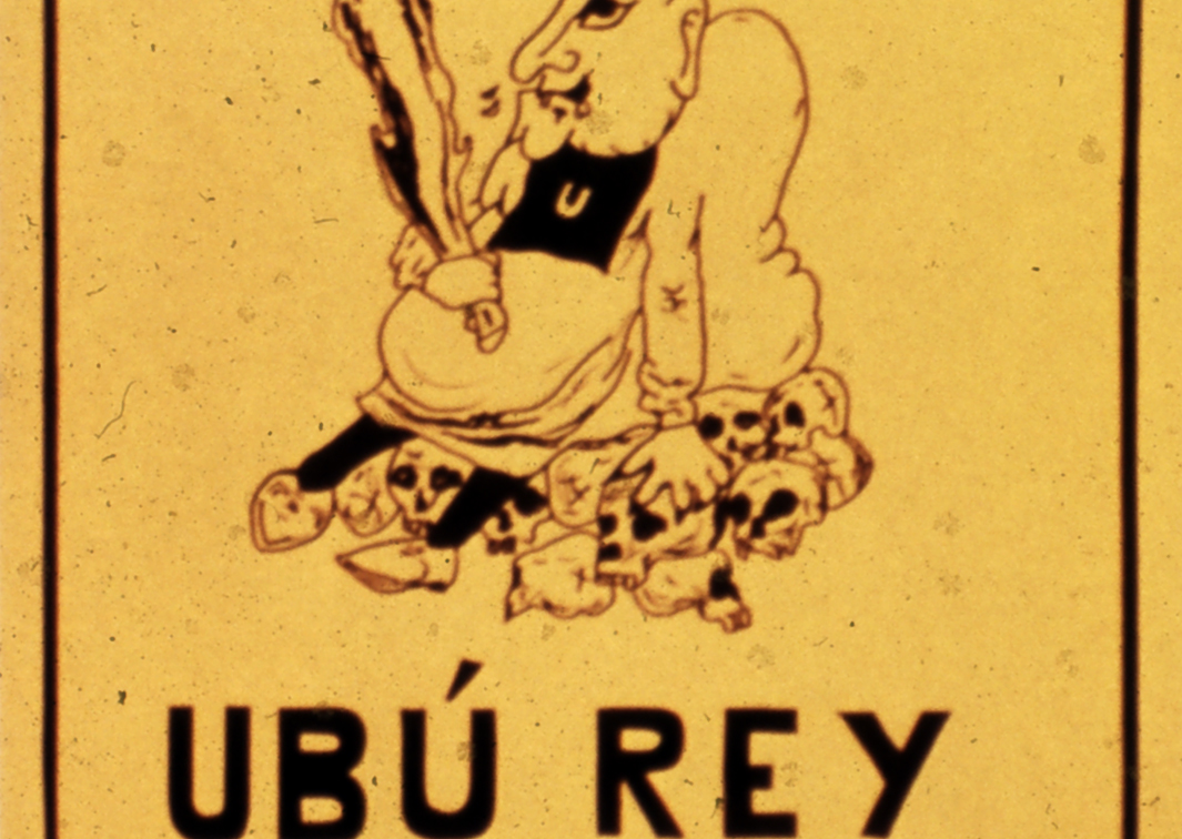Ubu Rey, de Alfred Jarry (1975), por el grupo Caterva. Programa de mano. Procedencia: CDAEM.
