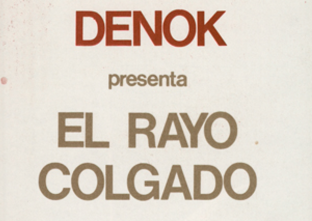 El rayo colgado, de Francisco Nieva. Programa de mano de su representación en la Sala Olimpia de Madrid. (Procedencia: CDAEM).