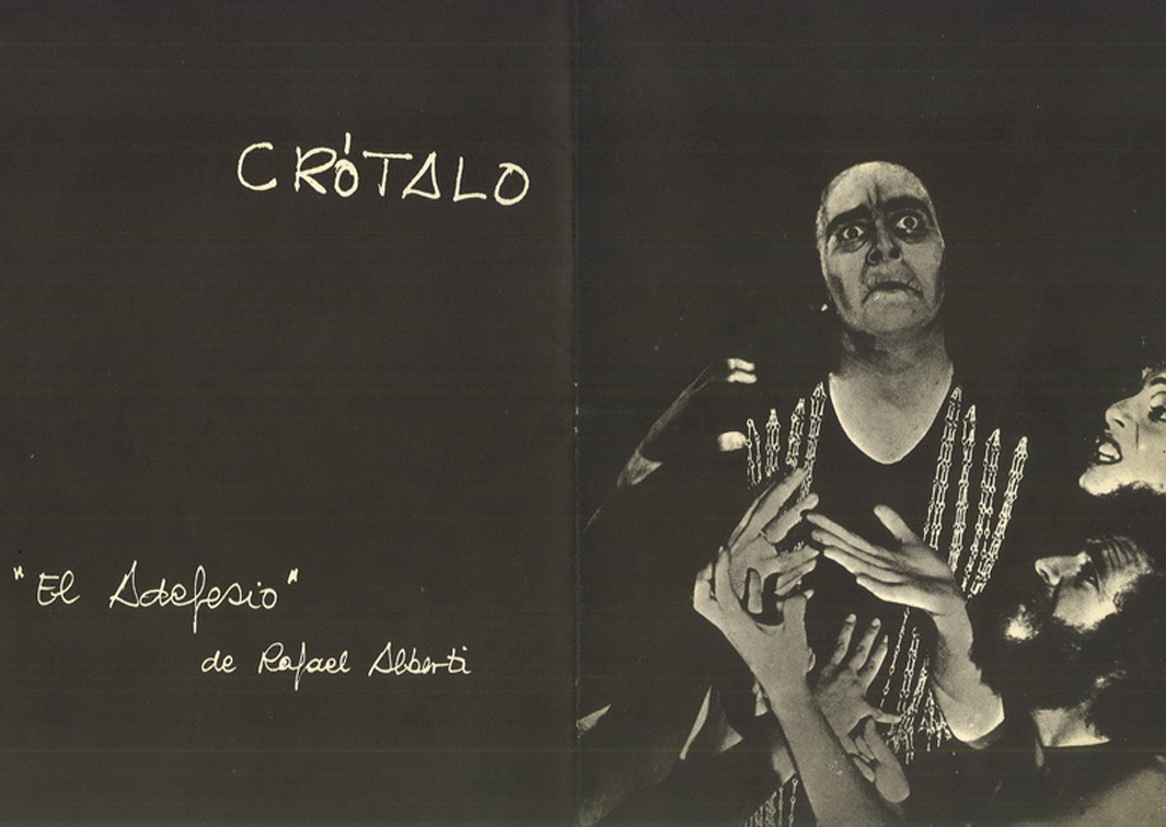 El adefesio, de Rafael Alberti. Programa de mano del espectáculo. Procedencia: CIRAE.