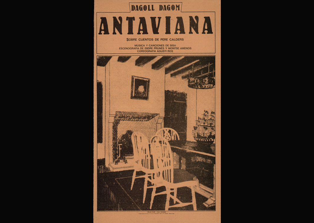 Antaviana, del colectivo (1978). Programa de mano. Procedencia: CDAEM.