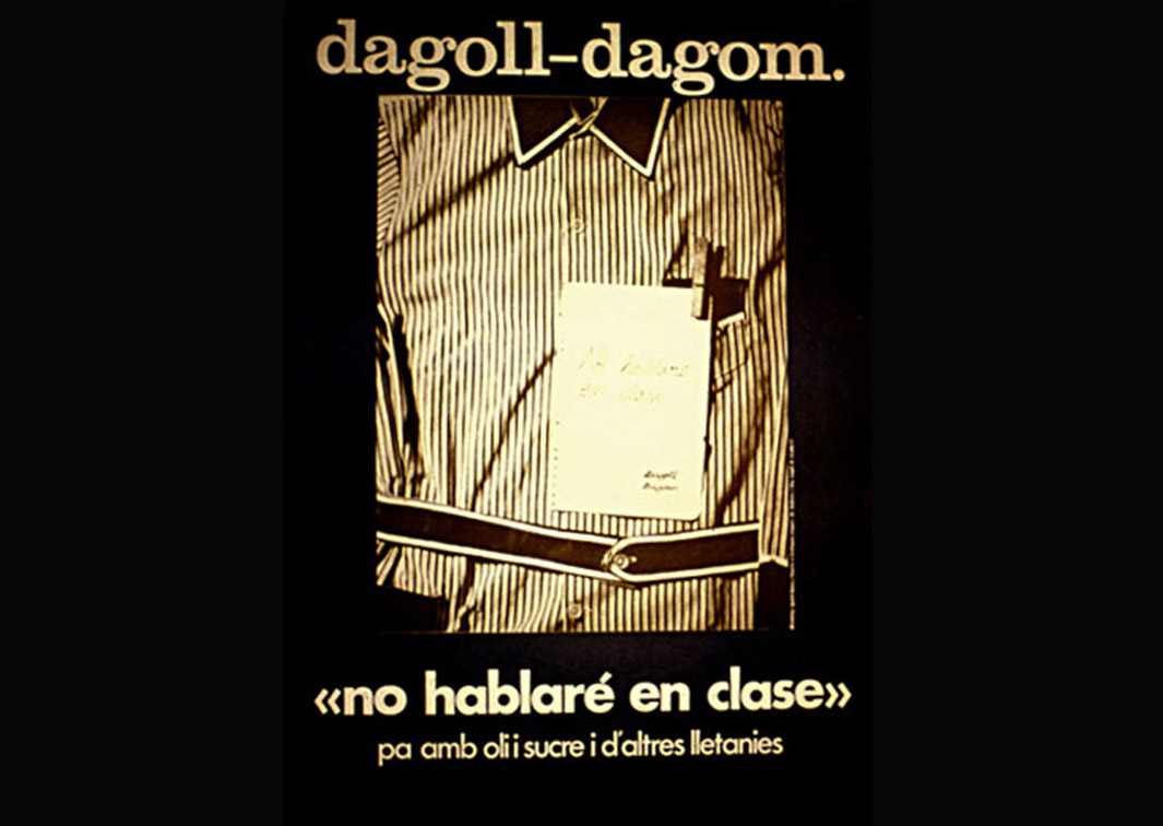 No hablare en clase. Cartel. Procedencia: CDAEM.