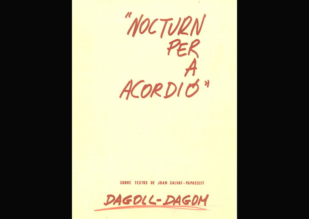 Nocturn per a accordió. Cartel. Procedencia: CDAEM.