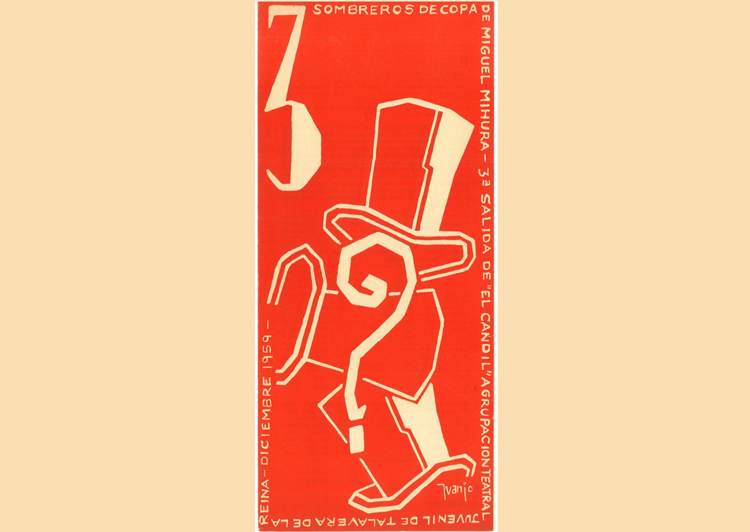 Tres sombreros de copa, de Miguel Mihura (1959). Programa de mano. Procedencia: CDAEM.