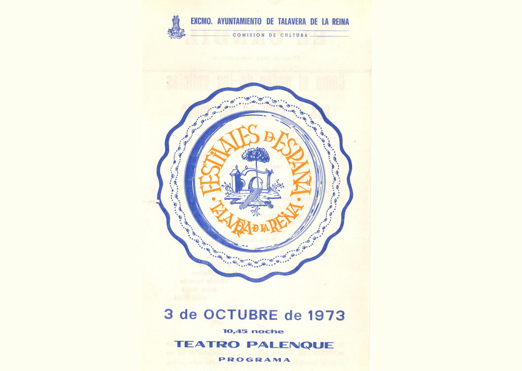 Cómo el poder de las noticias nos da noticia del poder, de José Ricardo Morales (1973). Programa de mano. Procedencia: CDAEM.
