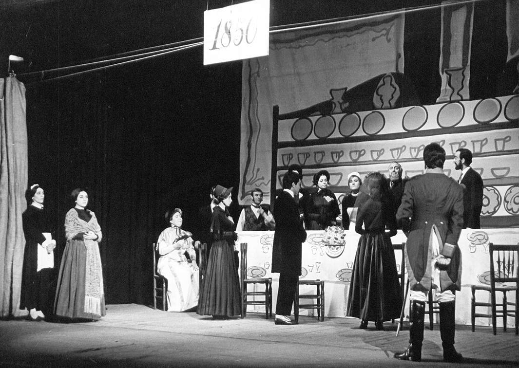 EADAG. Las aleluyas del señor Esteban, de Santiago Rusiñol (1966). Fotógrafo: Barceló. Procedencia: CDiMAE.