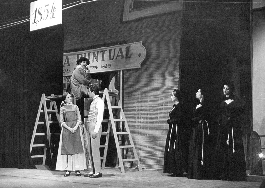 EADAG. Las aleluyas del señor Esteban, de Santiago Rusiñol (1966). Fotógrafo: Barceló. Procedencia: CDiMAE.
