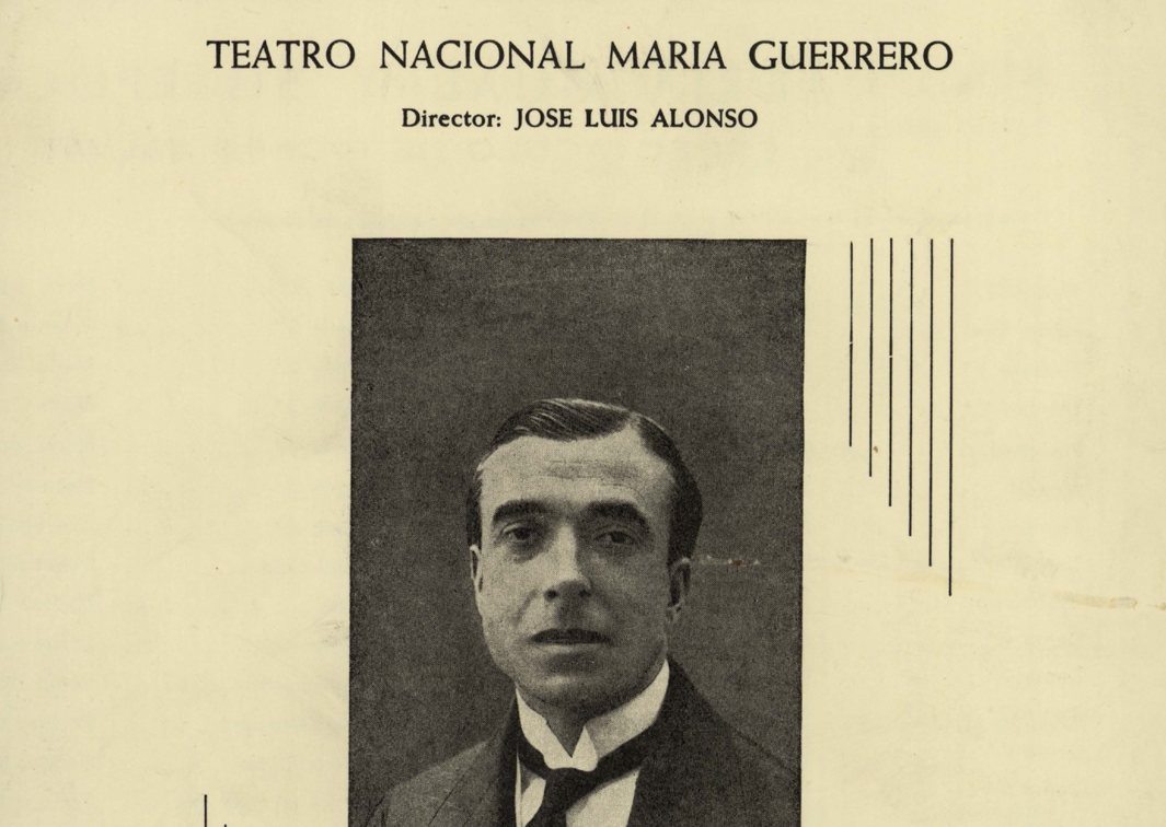 EADAG. Misteri de dolor, de Adrià Gual (1966). Programa de mano de su representación en el Teatro María Guerrero. Procedencia: CDAEM.