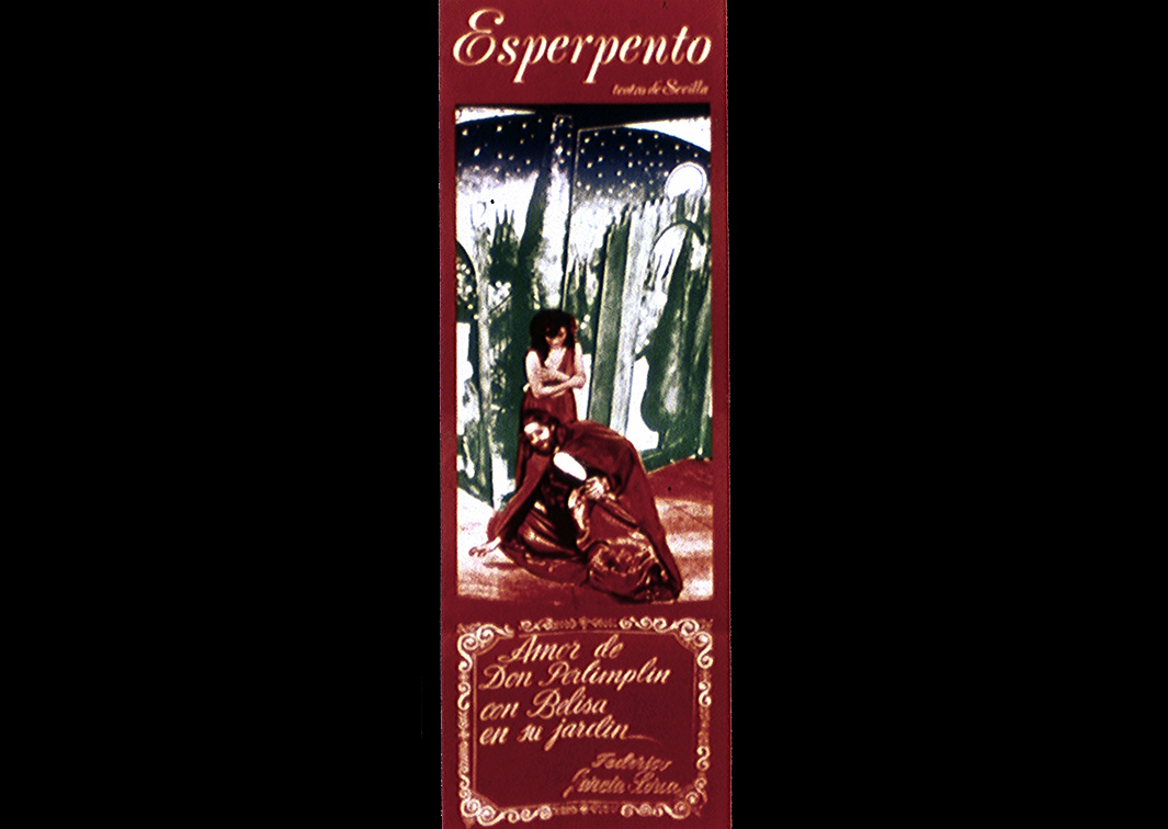 Esperpento de Sevilla. Amor de don Perlimplín con Belisa en su jardín. Programa de mano (1978). Procedencia: CDAEM.