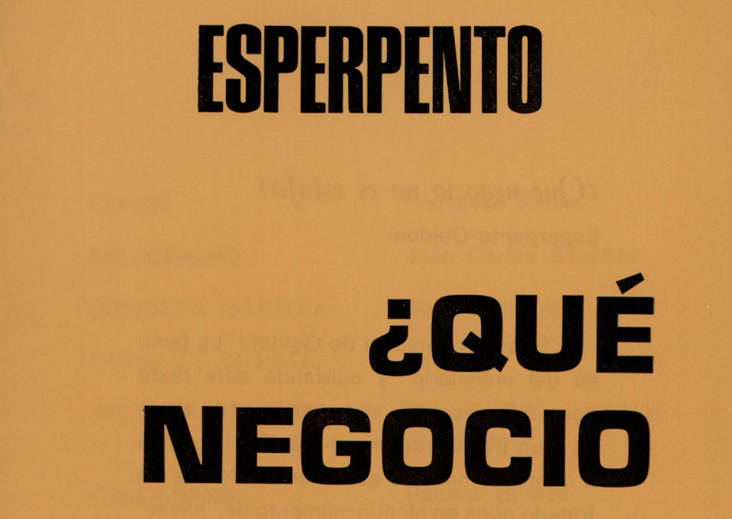 Programa de mano de ¿Qué negocio no es estafa? (1976). Procedencia: CDAEM.