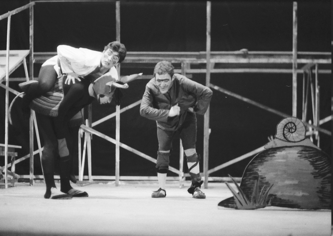 Los Goliardos. Historias del desdichado Juan de Buenalma, sobre textos de Lope de Rueda (1969). Fotógrafo: Beltrán. Procedencia: CDAEM.