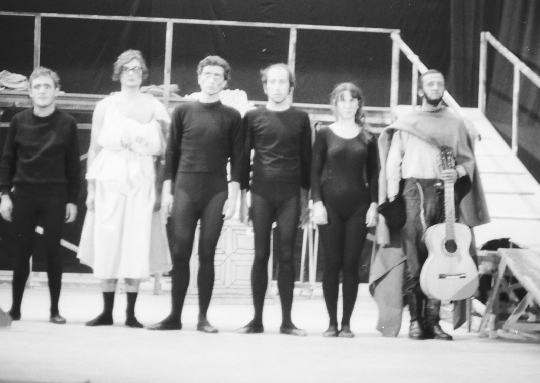 Los Goliardos. Historias del desdichado Juan de Buenalma, sobre textos de Lope de Rueda (1969). Fotógrafo: Beltrán. Procedencia: CDAEM.