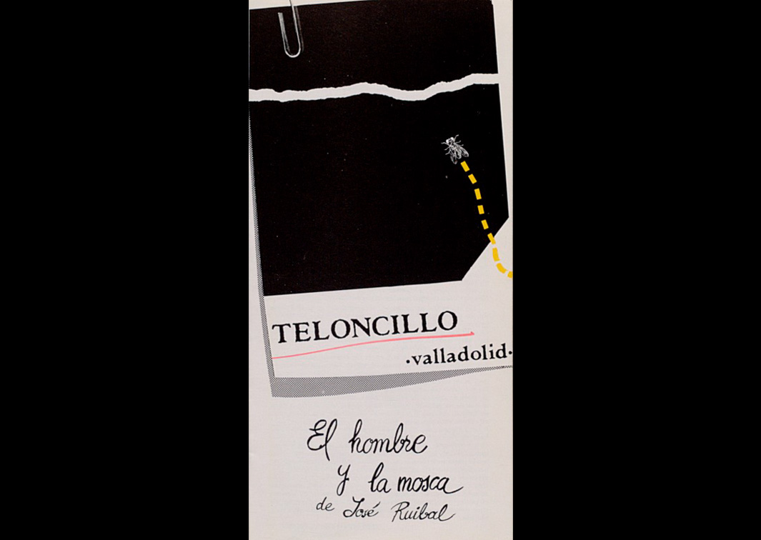 Teloncillo. El hombre y la mosca, de José Ruibal (1980). Programa de mano. Procedencia: CDAEM.