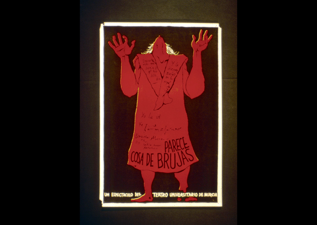 TU de Murcia. Parece cosa de brujas, de Luis Matilla y Jerónimo López Mozo. Cartel (1974). Procedencia: CDAEM.